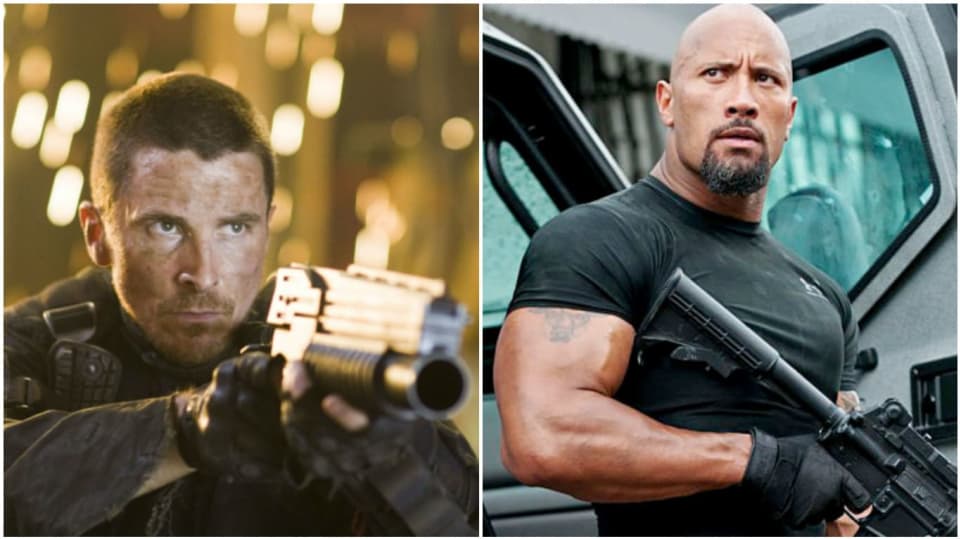 Christian Bale a Dwayne Johnson